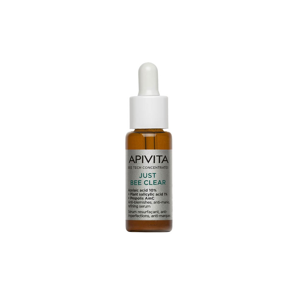 Apivita Just Bee Clear Serum ορός λείανσης για ατέλειες & σημάδια 10ml